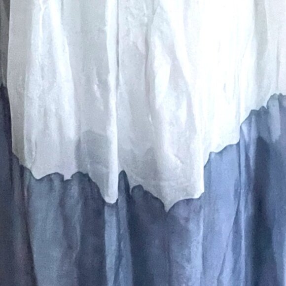 Lola Made In Italy Flowy Strapless Watercolour Sundress Boho Midi Maxi Sz Large - Picture 8 of 16